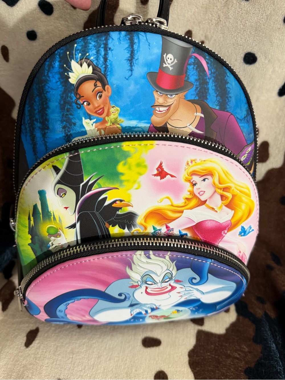 Loungefly Disney Villains Multicolor Mini Backpack - Picture 2 of 4